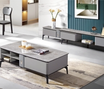BỘ BÀN SOFA MẶT ĐÁ & KỆ Y01