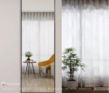 Gương đứng khung sơn tĩnh điện màu đen- DKL617.3C