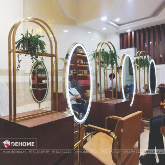 Gương Salon Khung Inox Mạ Vàng PVD Cao Cấp - DPVD612.2E