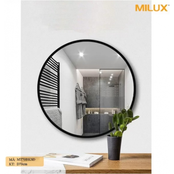 Gương bàn trang điểm khung sơn tĩnh điện đen  - MT70BKSĐ